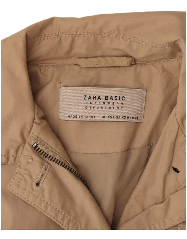 Zara Γυναικεία καμπαρντίνα UK 6 XS Beige