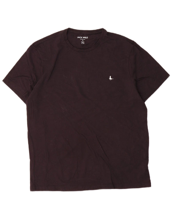 Jack Wills Ανδρικό T-Shirt Classic Fit Top XL Μαύρο βαμβακερό
