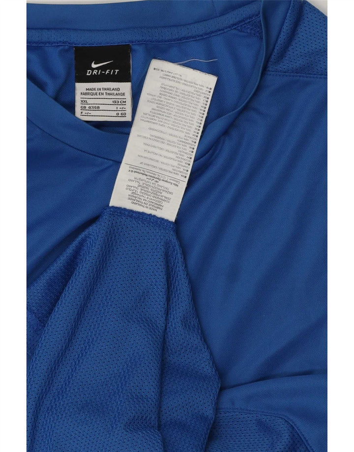 Ανδρικό T-Shirt Nike Top 2XL Blue Polyester Sports