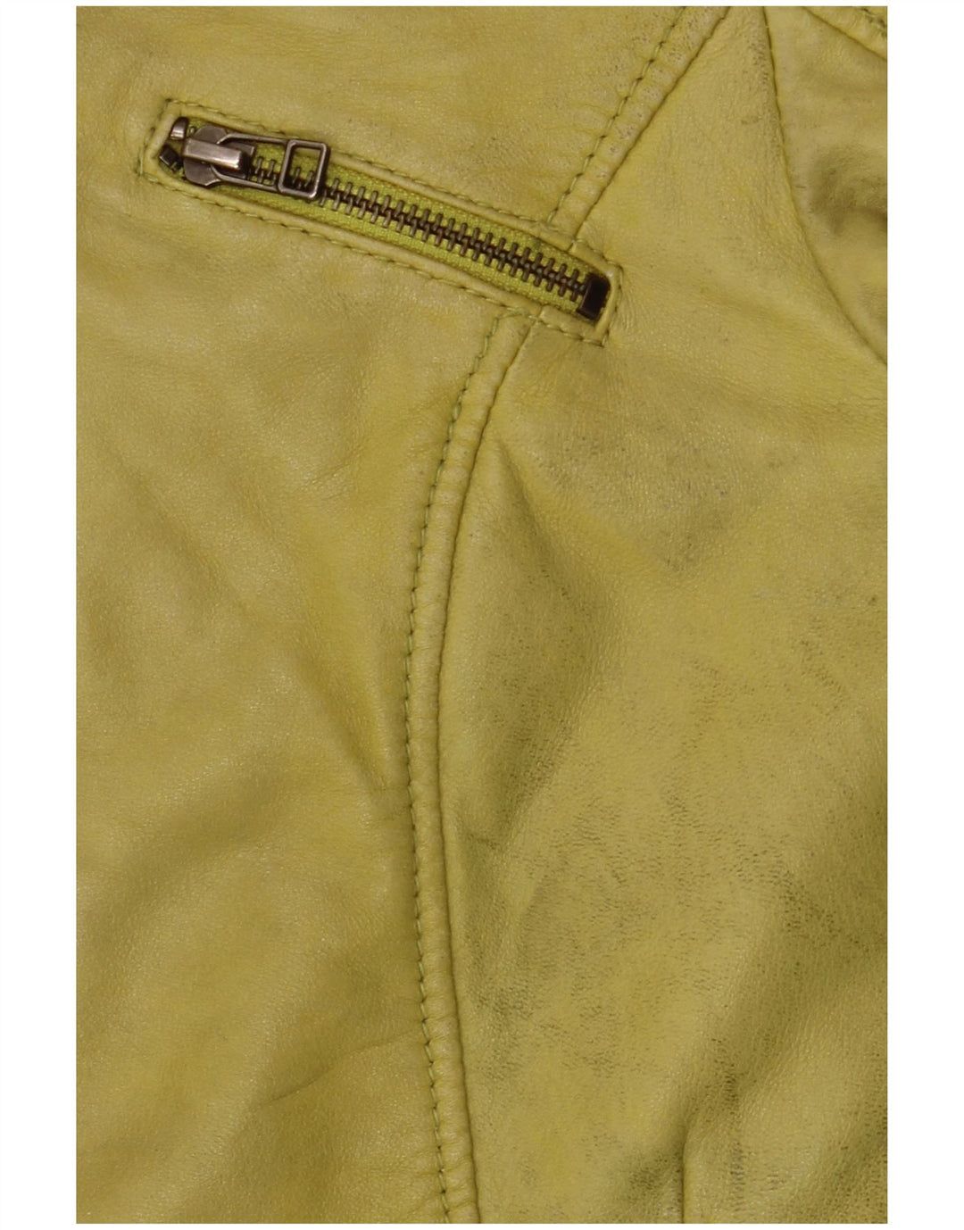 Freaky Nation Γυναικείο Δερμάτινο Μπουφάν UK 10 Small Green Leather
