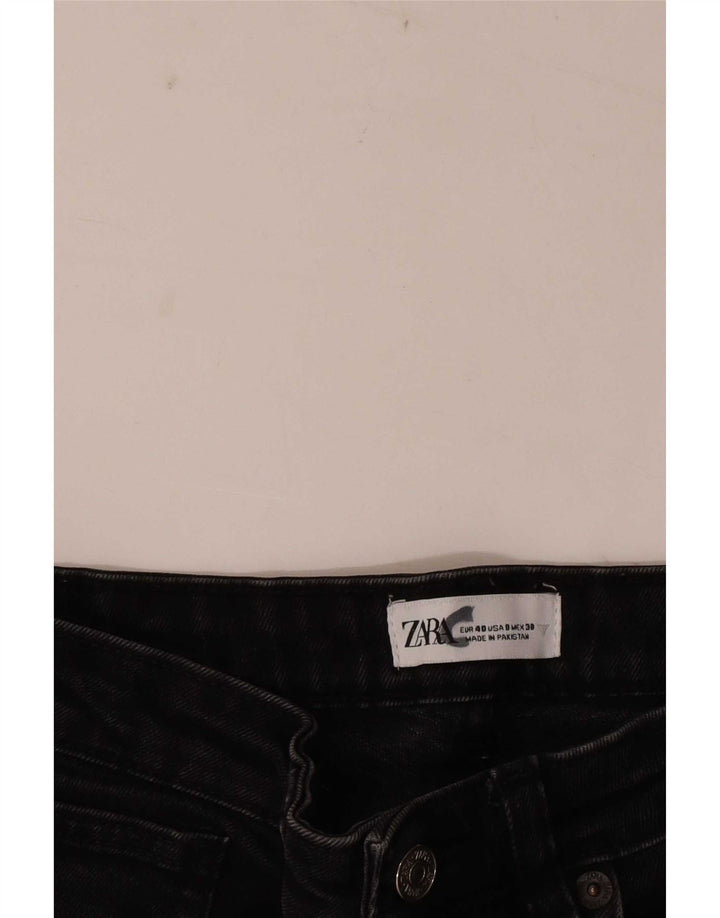 Zara Γυναικείο Straight Jeans EU 40 Medium W30 L25 Black
