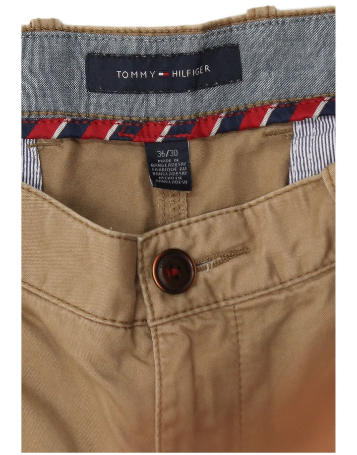 TOMMY HILFIGER Ανδρικό ίσιο παντελόνι Chino W36 L30 Μπεζ βαμβακερό