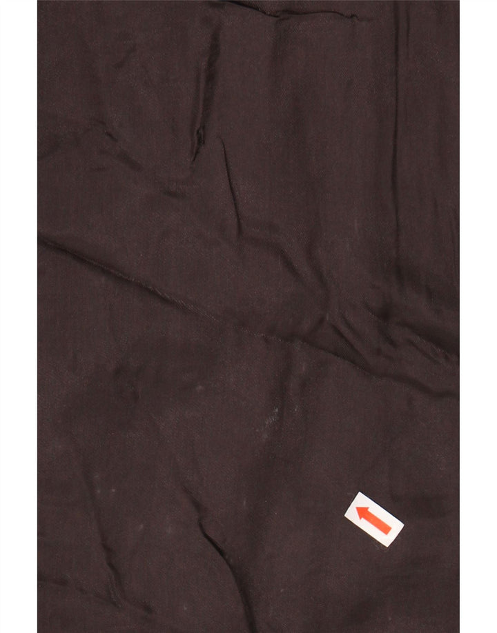 BENETTON Womens Leather Coat UK 16 Large Brown Leather