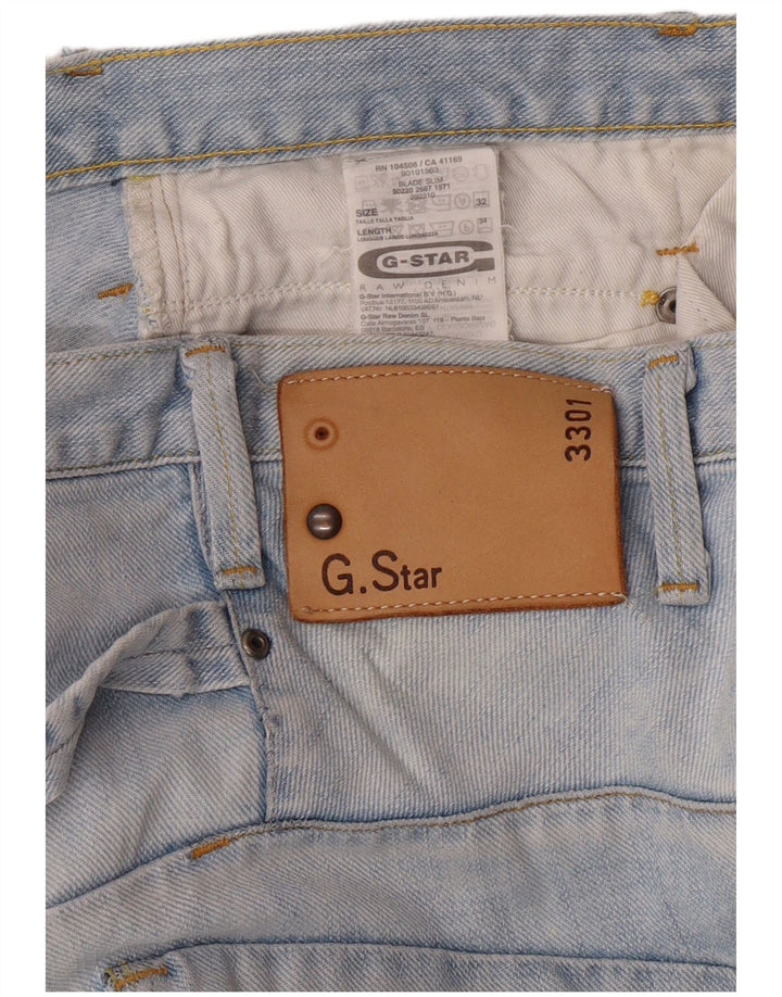 G-STAR Ανδρικό 3301 Slim Jeans W32 L34 Μπλε βαμβακερό