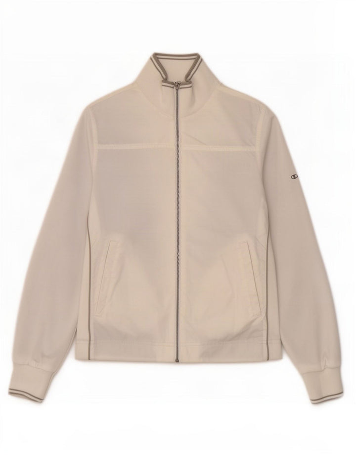Champion γυναικεία αθλητική φόρμα Top Jacket UK 14 Medium White Polyamide
