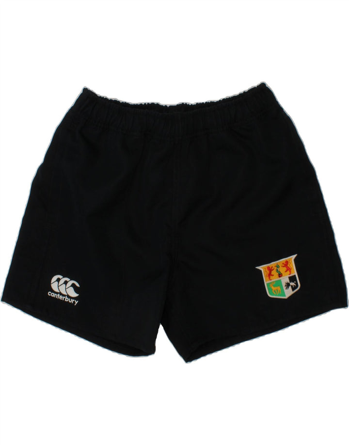CANTERBURY Boys Graphic Sport Shorts 13-14 Years  Navy Blue Polyester Vintage Canterbury and Second-Hand Canterbury from Messina Hembry 