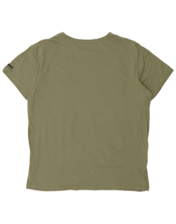Ανδρικό γραφικό T-Shirt Carrera Top μεγάλο πράσινο βαμβακερό