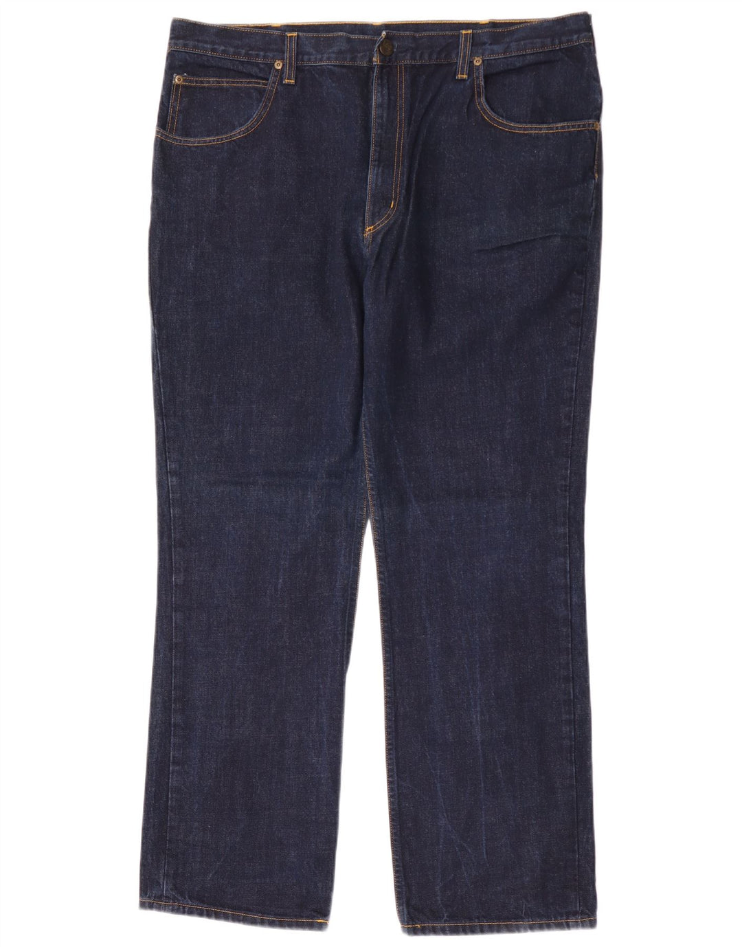 Lee Mens Brooklyn Straight Jeans W42 L32 Navy Blue Cotton