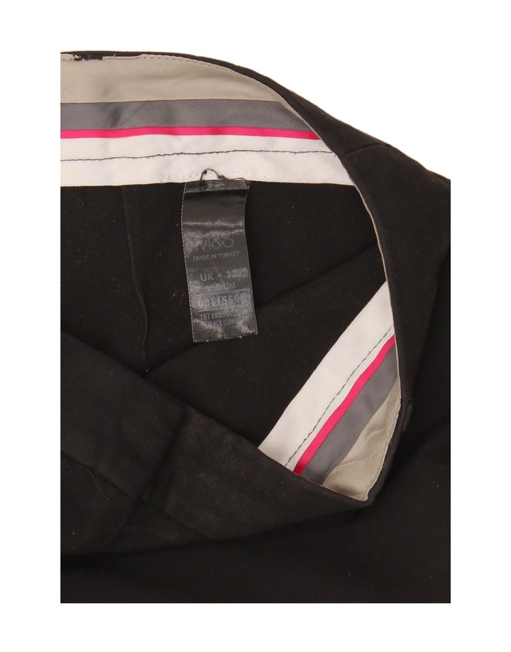 Marks & Spencer Γυναικεία Bootcut Casual Παντελόνι UK 12 Medium W32 L30 Black