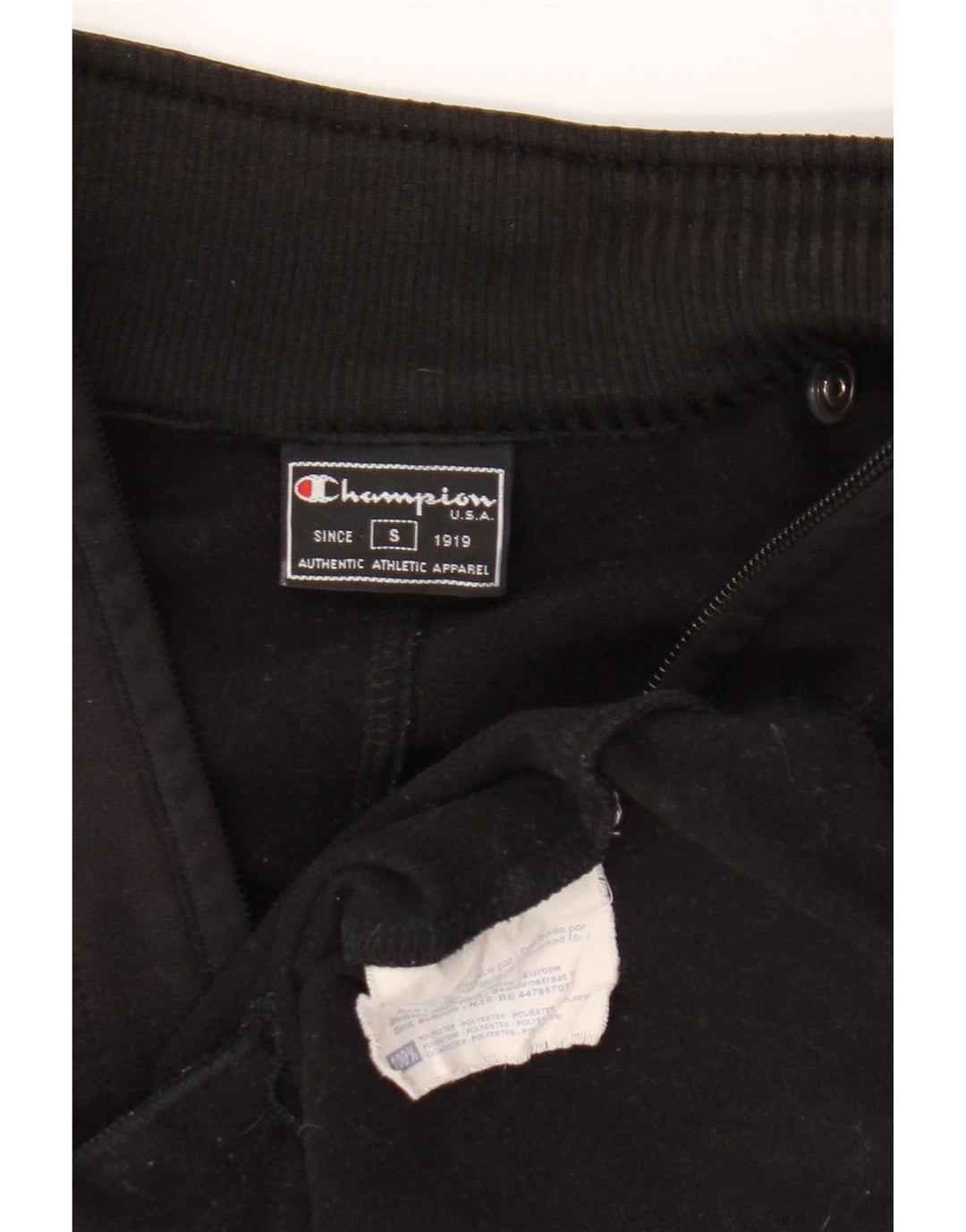 Champion Womens Oversized αθλητική φόρμα Top Jacket UK 10 Small Black Polyester