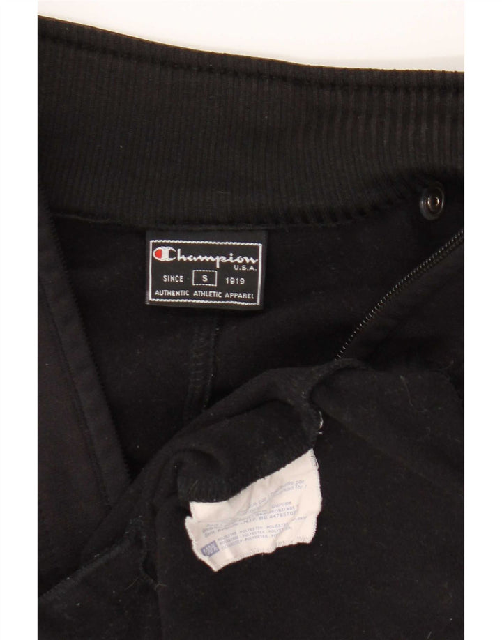 Champion Womens Oversized αθλητική φόρμα Top Jacket UK 10 Small Black Polyester