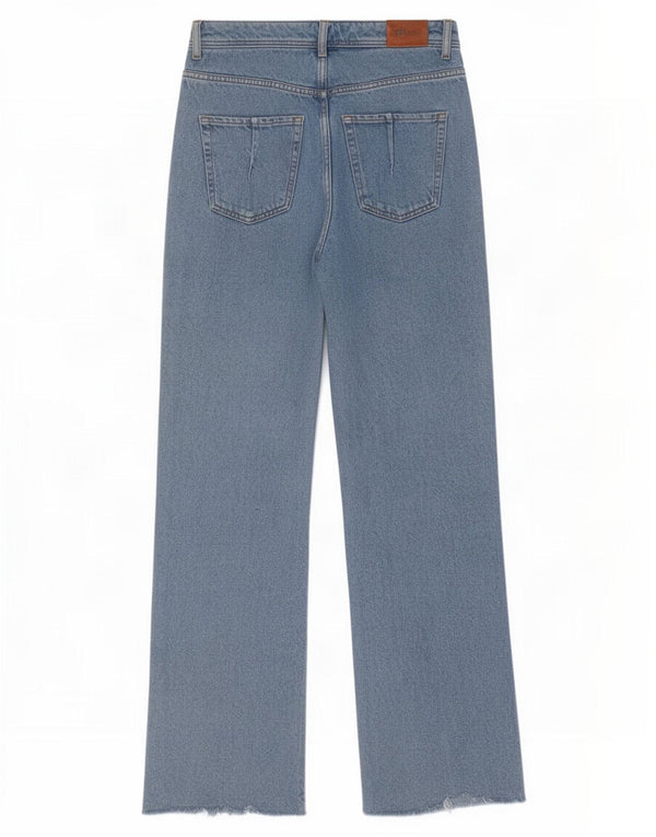 Zara Γυναικείο Ψηλό Χαλαρό Τζιν EU 40 Medium W30 L33 Μπλε βαμβακερό