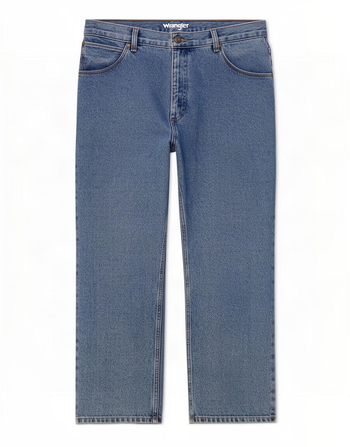 Ανδρικό τζιν Wrangler ίσιο W38 L27 Μπλε βαμβακερό