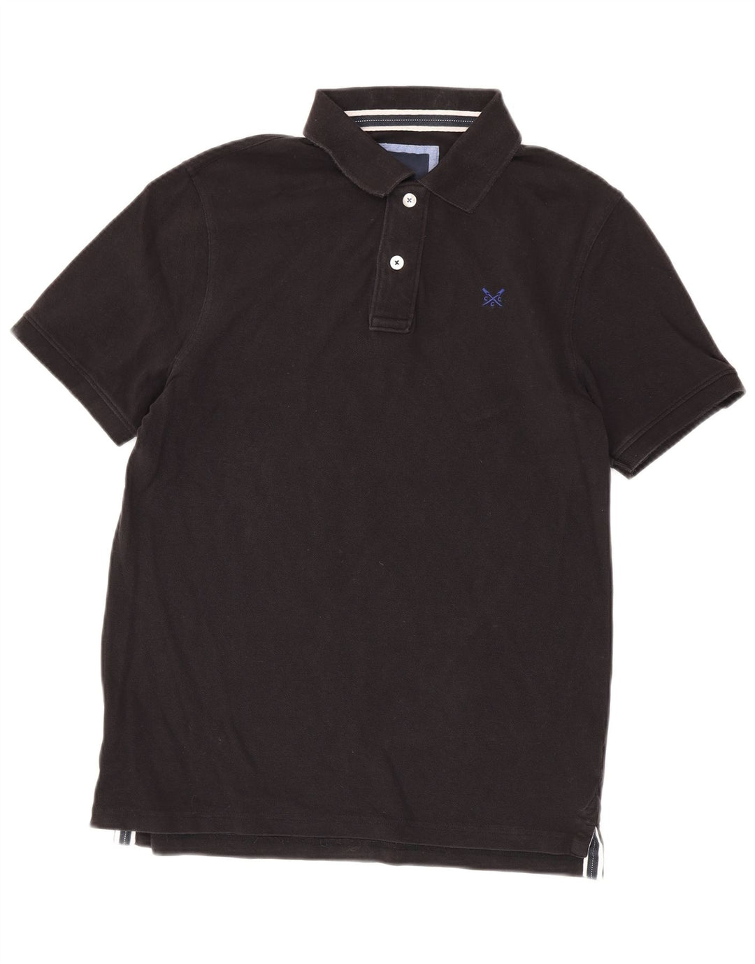 Ανδρικό μπλουζάκι πόλο Crew Clothing, μεσαίο μαύρο βαμβακερό
