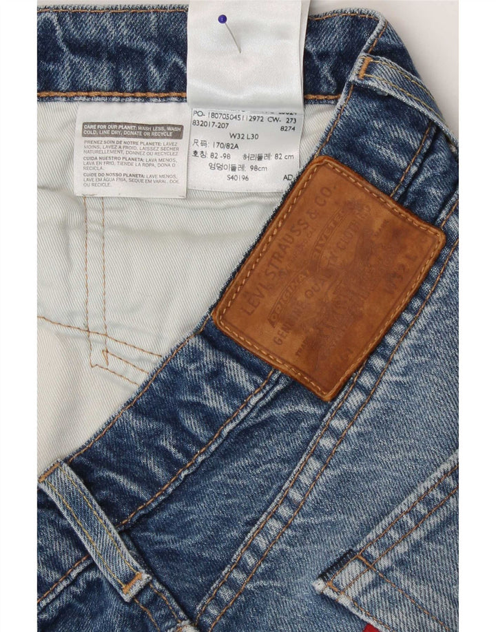 Ανδρικό τζιν Levi's Distressed Straight W32 L30 Blue Cotton