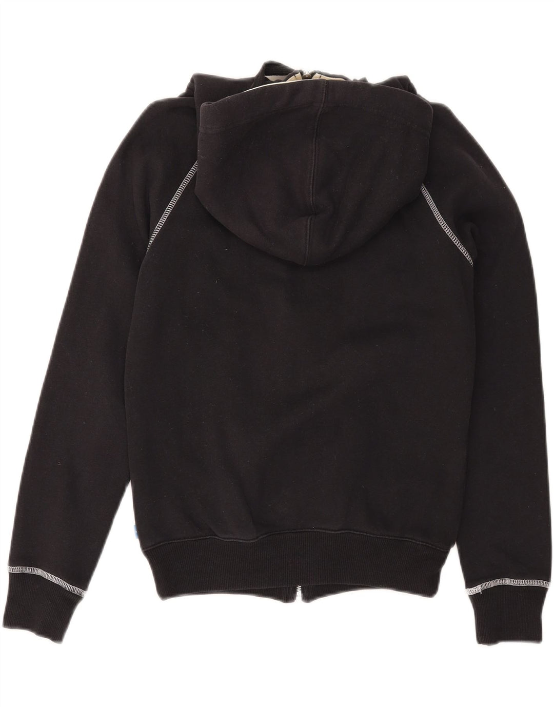 ADIDAS Γυναικείο Γραφικό Hoodie Jumper UK 10 Small Black Cotton