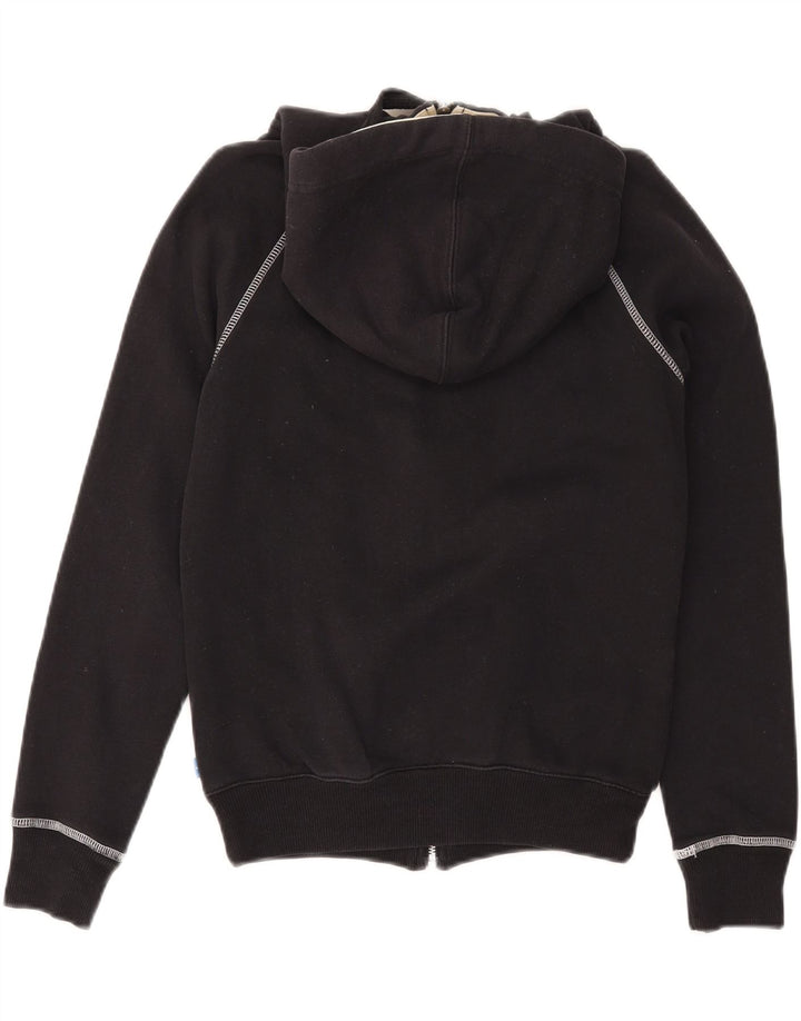 ADIDAS Γυναικείο Γραφικό Hoodie Jumper UK 10 Small Black Cotton