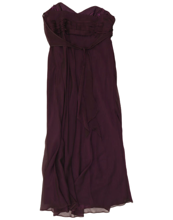 DEBUT Γυναικείο Maxi Στράπλες Φόρεμα UK 18 XL Purple Polyester