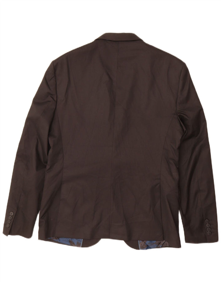 Zara Ανδρικό μπουφάν σακάκι με 2 κουμπιά EU 54 XL Μαύρο πολυεστέρα