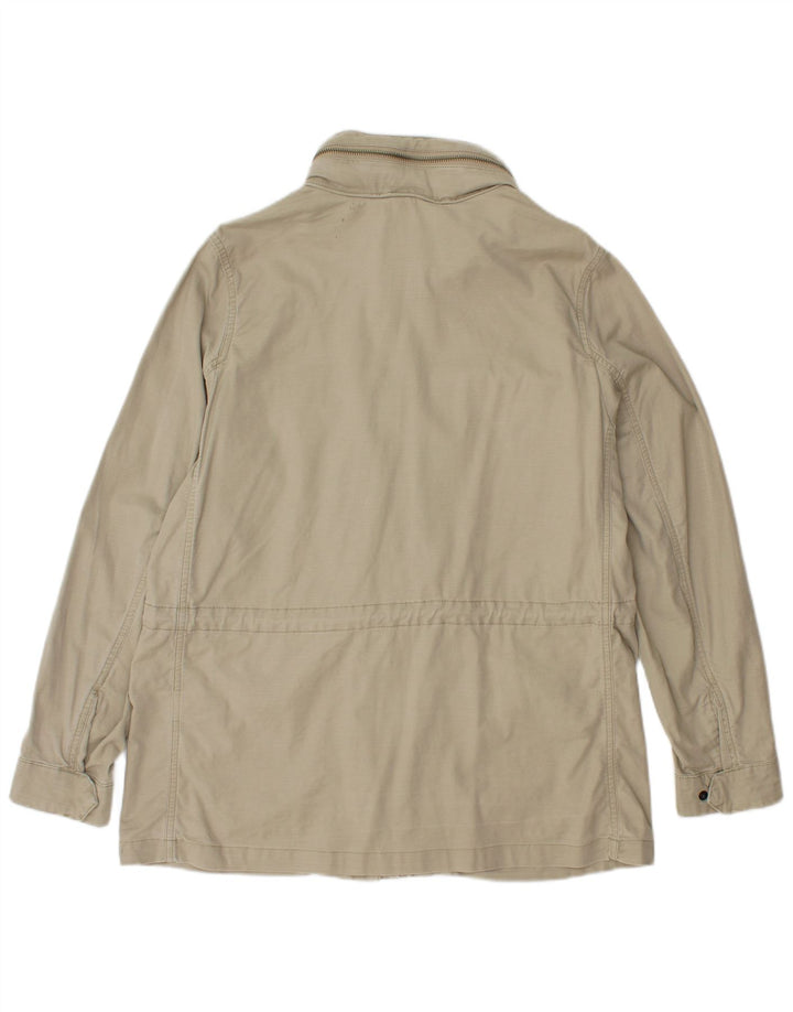 Lands End Γυναικείο Utility Jacket με κουκούλα UK 14 Μεσαίο πράσινο βαμβακερό