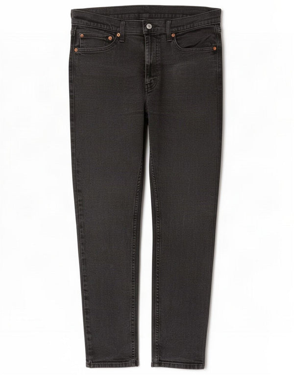 Levi's Mens 510 Skinny Jeans W34 L32 Black Cotton