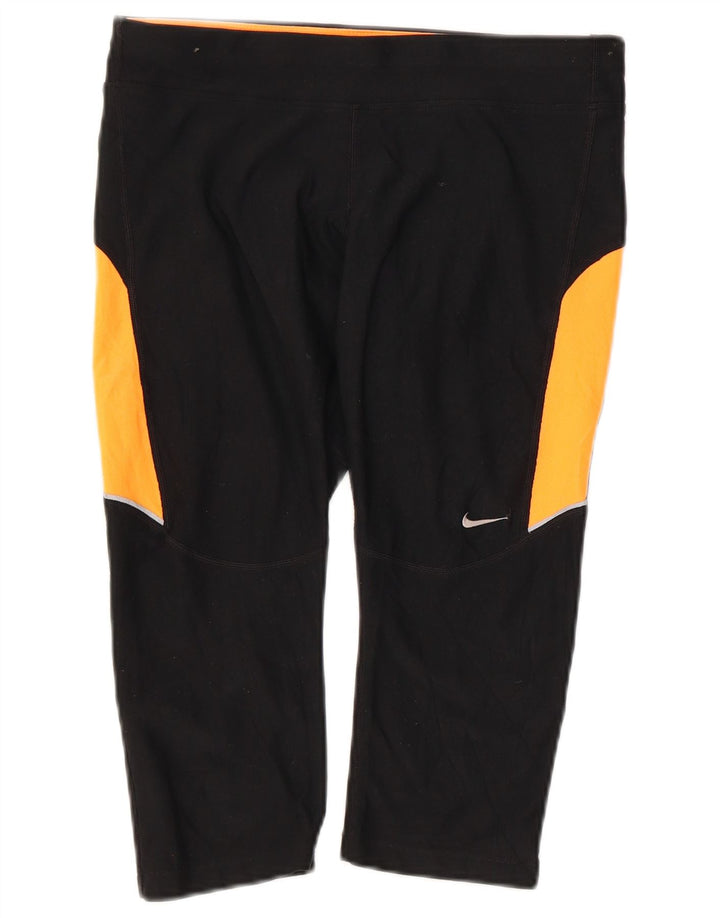Γυναικεία κολάν NIKE Dri Fit Capri UK 14 Medium Black Colourblock