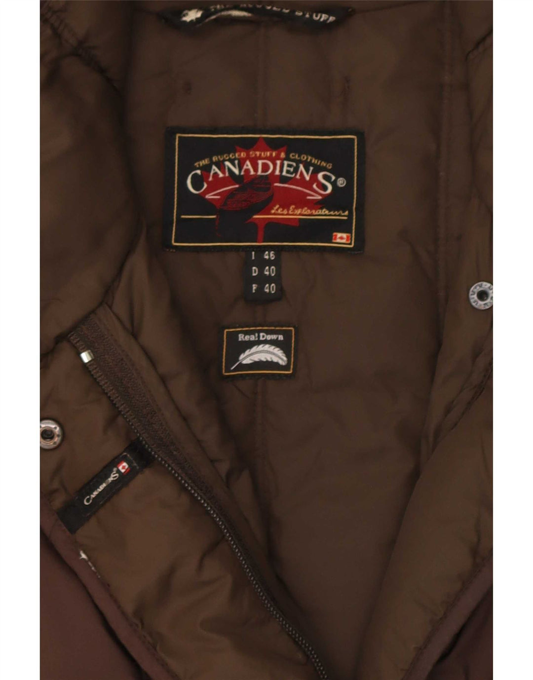 Canadiens Γυναικείο Παλτό IT 46 Large Brown