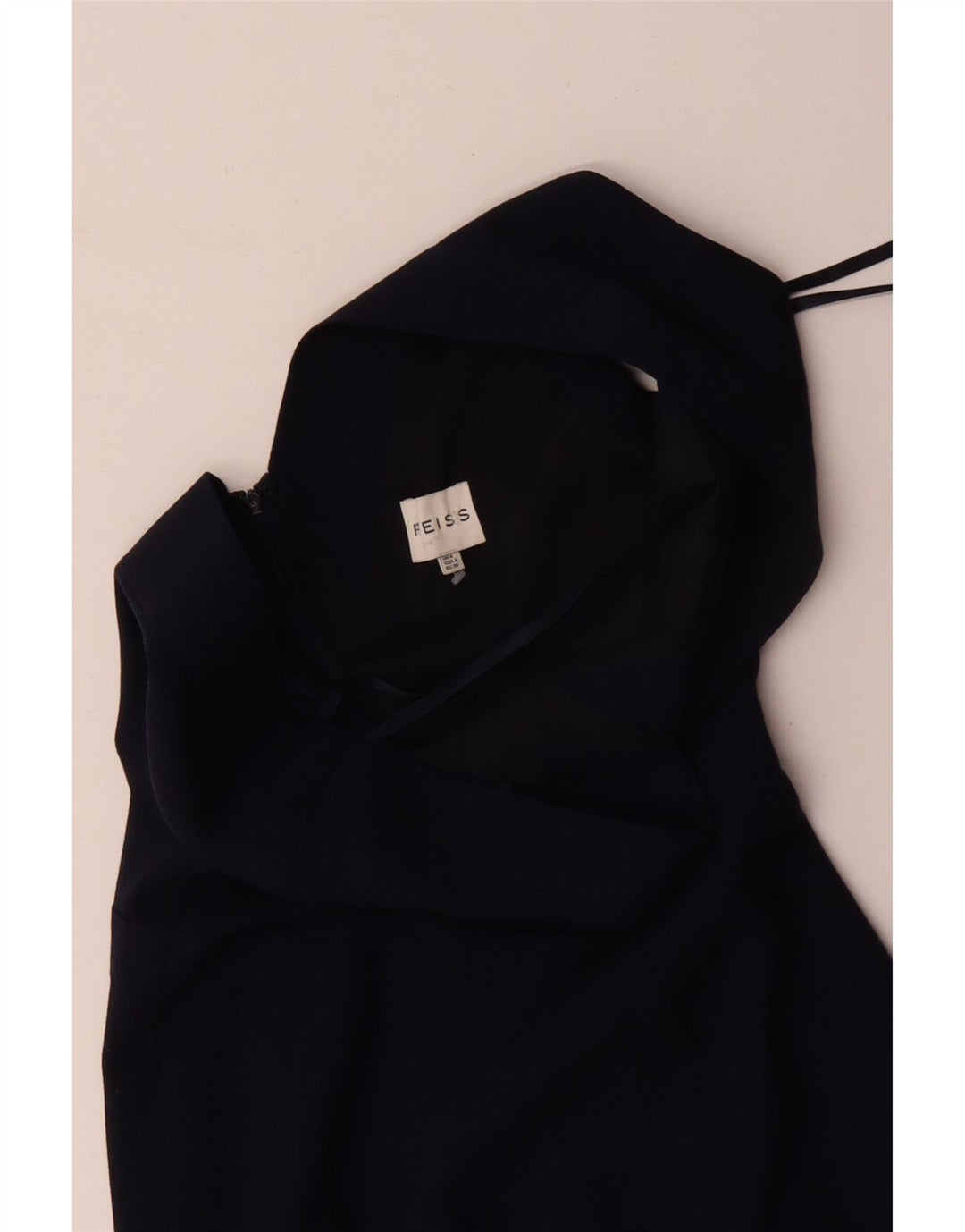 Γυναικείο αμάνικο φόρεμα REISS UK 8 Small Navy Blue Wool