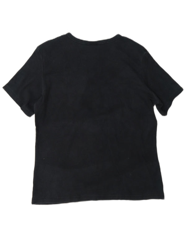 Carhartt Γυναικείο T-Shirt Top UK 16 Large Navy Blue από βαμβάκι