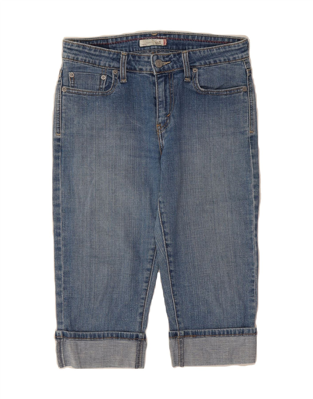 LEVI'S Womens 515 Capri Jeans US 6 Medium W30 L17 Blue Cotton Vintage Levi's and Second-Hand Levi's from Messina Hembry 