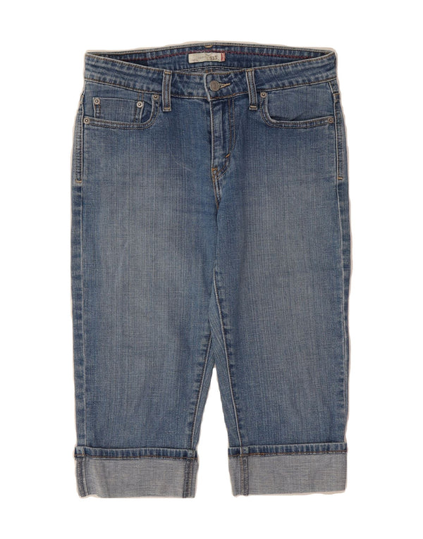 LEVI'S Womens 515 Capri Jeans US 6 Medium W30 L17 Blue Cotton