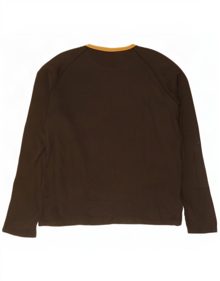 Woolrich Ανδρικό γραφικό τοπ μακρυμάνικο 2XL καφέ βαμβακερό