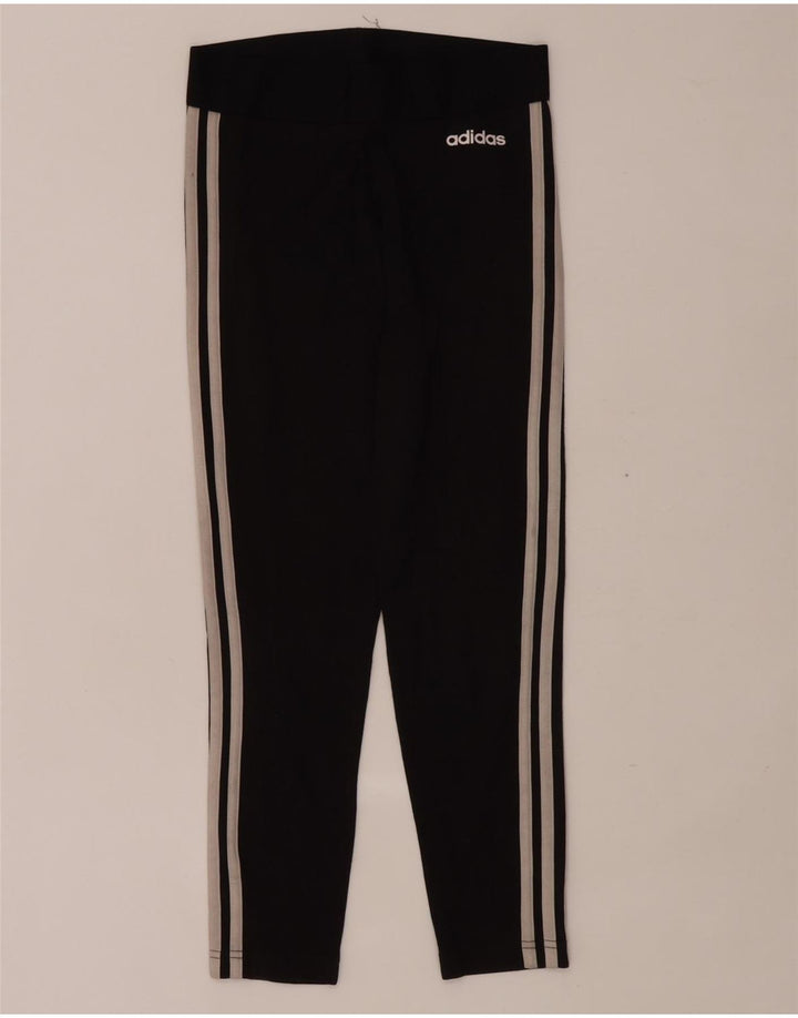 Γυναικείο κολάν Adidas UK 8 Small μαύρο βαμβακερό