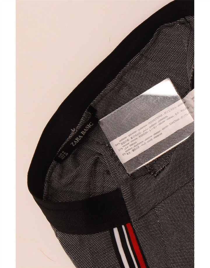 Zara Γυναικείο λεπτό παντελόνι Chino Μεσαίο W28 L27 Γκρι πολυεστέρας
