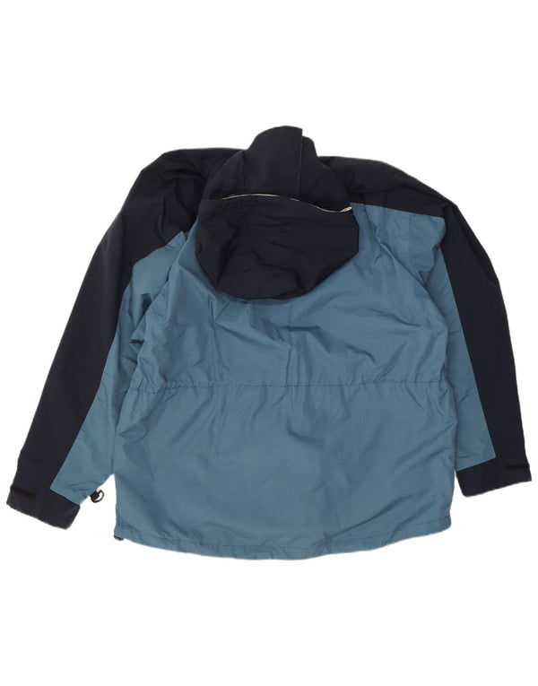 Nautica Ανδρικό κουκούλα Utility Jacket UK 38 Medium Blue Colorblock Polyester