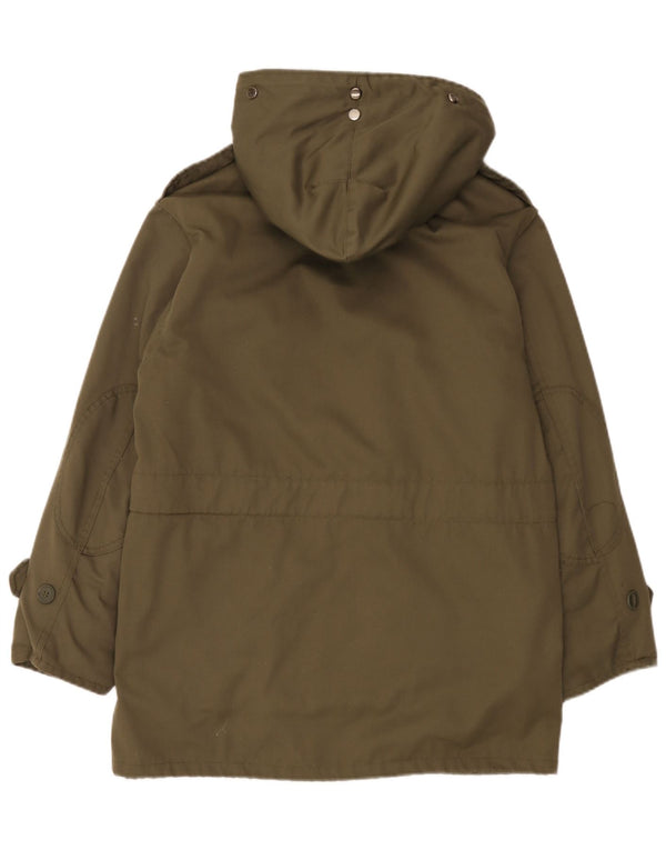 Vintage Ανδρικό μπουφάν Sherpa Parka με κουκούλα EU 46 Small Khaki