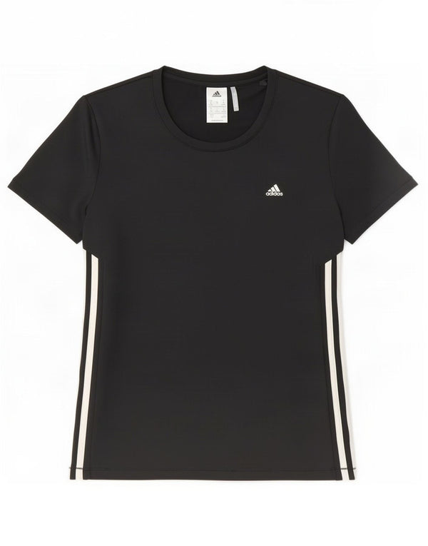 Adidas Γυναικείο T-Shirt Climalite Top UK 12/14 Medium Black Polyester