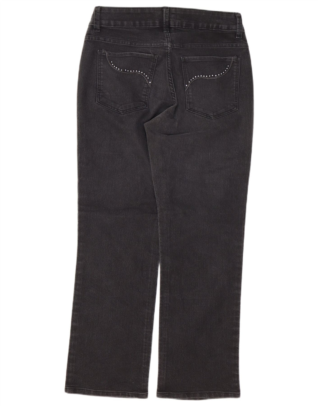 LEE Womens Riders Straight Jeans US 10 Large W32 L29 Μαύρο βαμβακερό