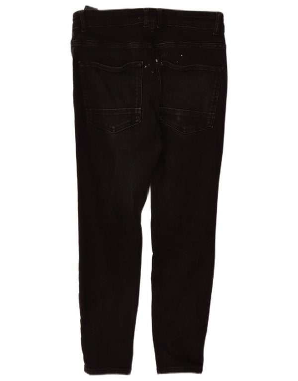 Zara Ανδρικό Skinny Jeans EU 42 Large W32 L27 Μαύρο βαμβακερό