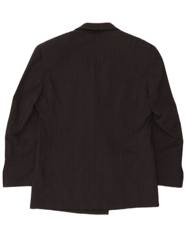 MISSONI Ανδρικό Uomo Μπουφάν Blazer Διπλό στήθος IT 50 Large Grey Pinstripe