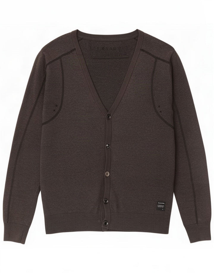 Jack & Jones Ανδρικό πουλόβερ ζακέτα Small Grey