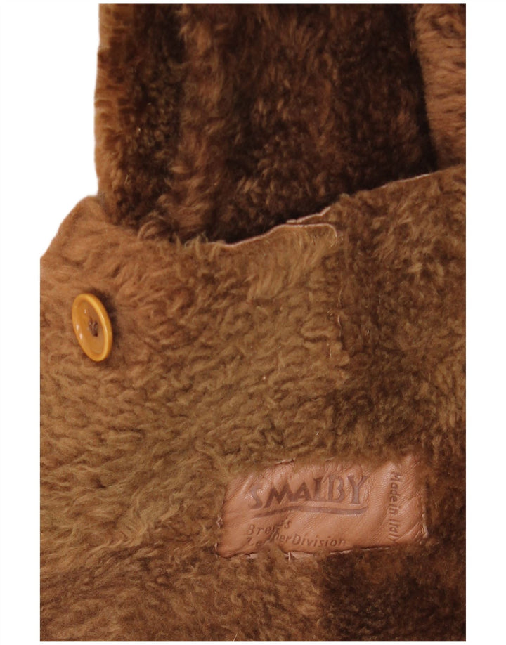SMALBY Γυναικείο Παλτό Shearling Oversized UK 18 XL Καφέ