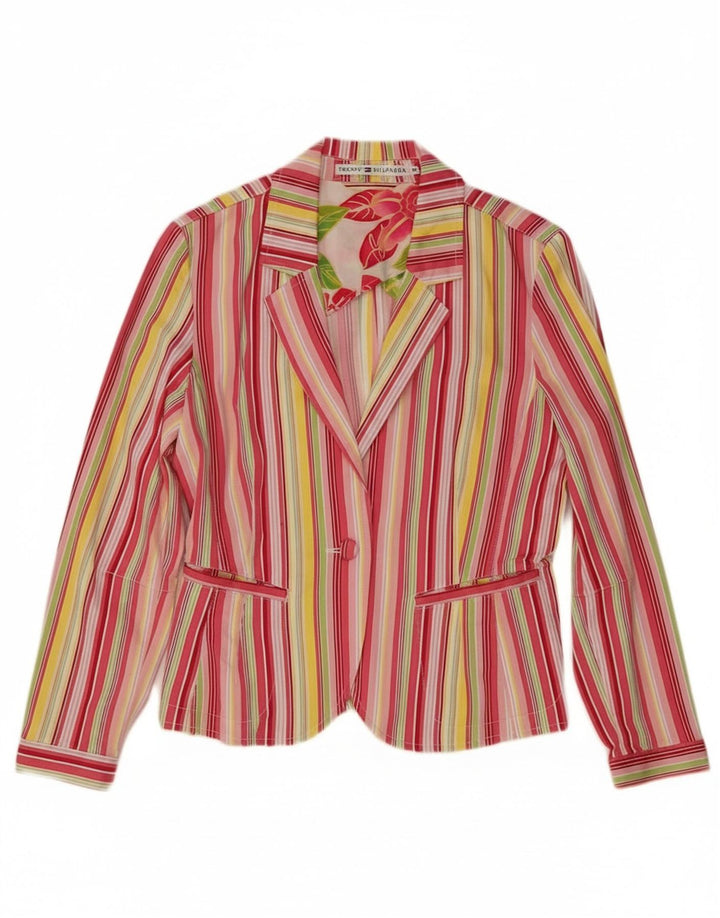 Tommy Hilfiger γυναικείο σακάκι blazer UK 12 μεσαίο πολύχρωμο ριγέ