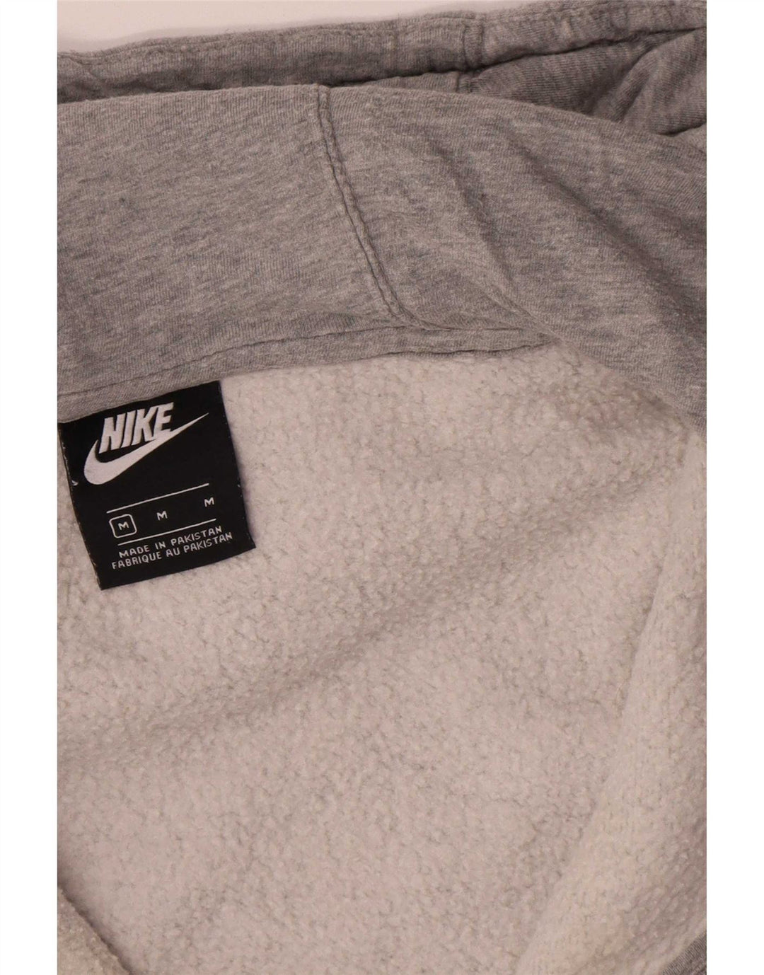 Ανδρικό πουλόβερ Nike με φερμουάρ με κουκούλα, βαμβακερό μεσαίο γκρι