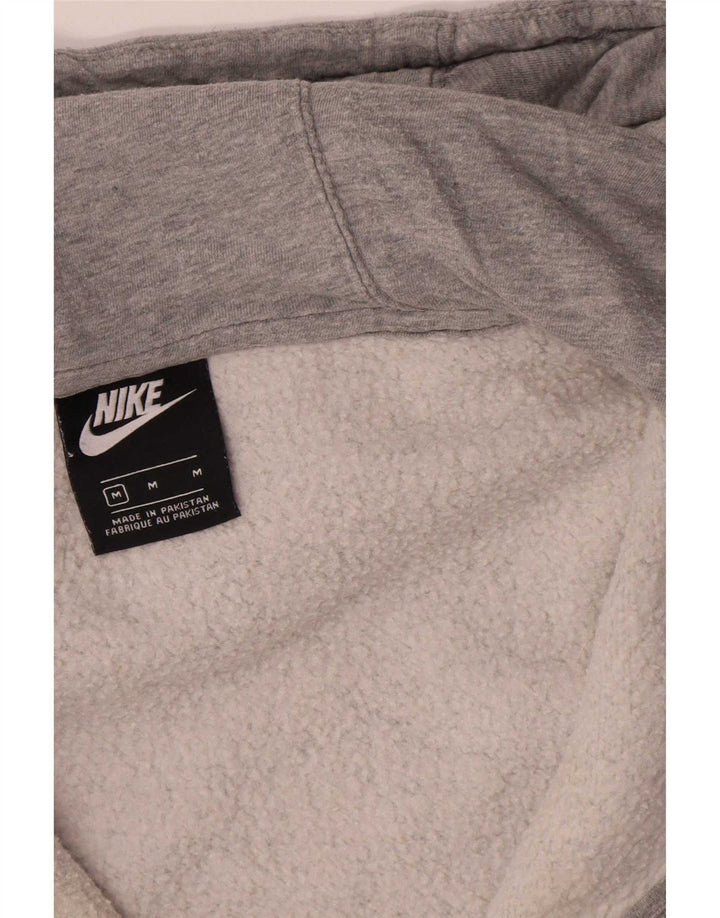Ανδρικό πουλόβερ Nike με φερμουάρ με κουκούλα, βαμβακερό μεσαίο γκρι