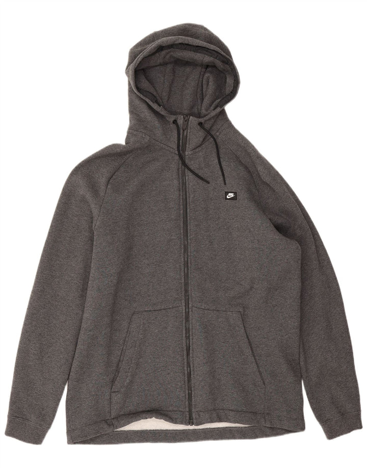 Ανδρικό πουλόβερ Nike με φερμουάρ 2XL γκρι