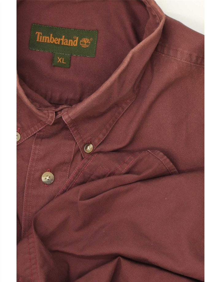 Ανδρικό πουκάμισο Timberland XL Βουργουνδίας