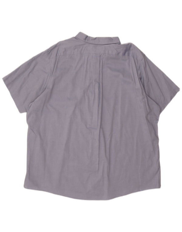 EDDIE BAUER Ανδρικό κοντομάνικο πουκάμισο με χαλαρή εφαρμογή 3XL μπλε βαμβακερό