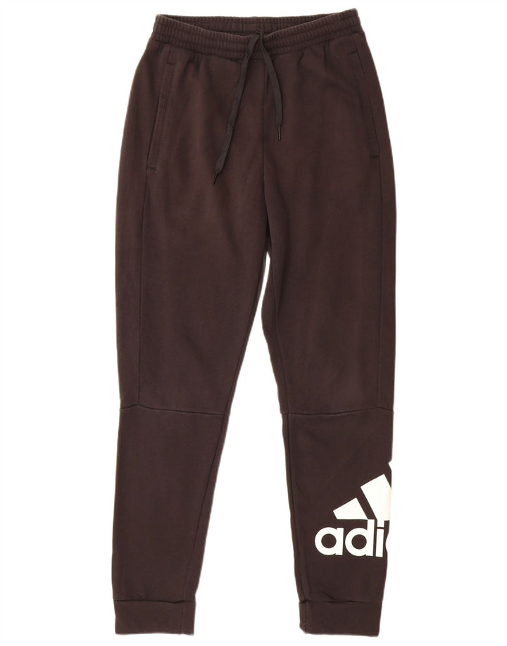 Ανδρική φόρμα ADIDAS Graphic Παντελόνι Joggers Μικρό Μαύρο Βαμβακερό