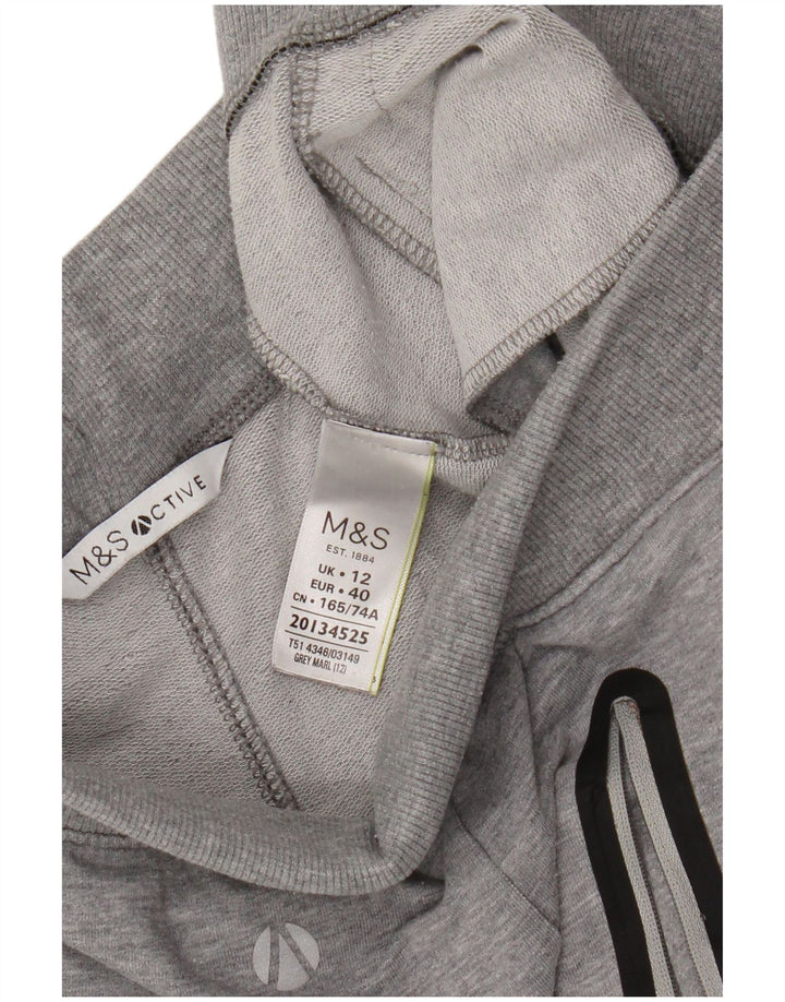 Marks & Spencer Γυναικεία αθλητική φόρμα παντελόνι UK 12 μεσαίο γκρι βαμβακερό